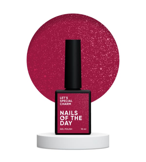 NAILSOFTHEDAY Let's Special Charm - mørk pink hybrid neglelak med glans, 10 ml.