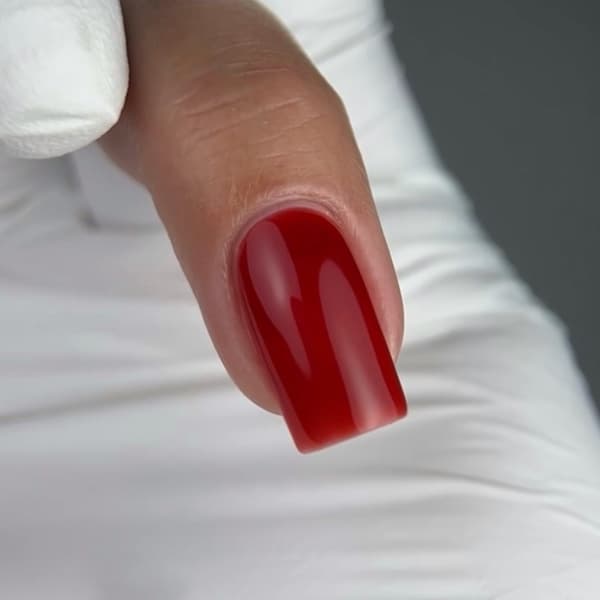 NAILSOFTHEDAY Färg topp Vitrage 07 - målat glas röd hybrid topp utan klibbigt lager, 10 ml