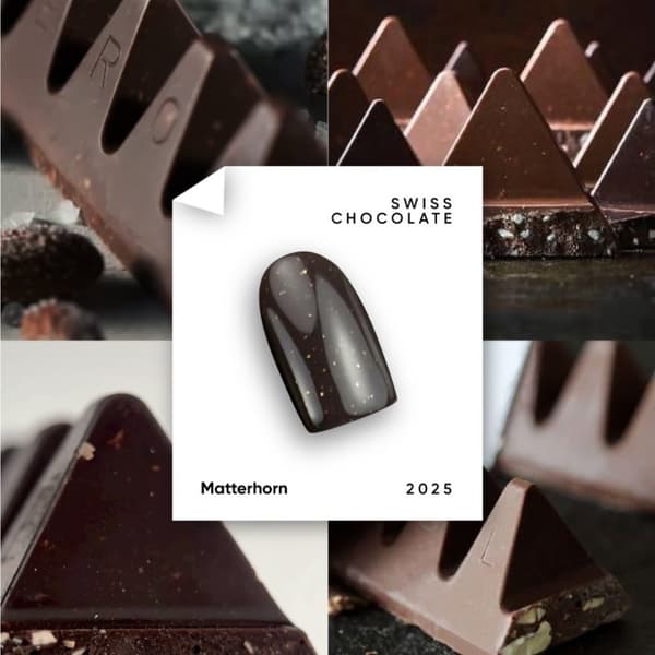 NAILSOFTHEDAY Let's special Matterhorn - chokoladebrun hybrid neglelak med guldglimmer, 10 ml