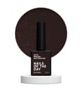 Miniatyrbillede 1 af 3: NAILSOFTHEDAY Let's special Matterhorn - chokoladebrun hybrid neglelak med guldglimmer, 10 ml