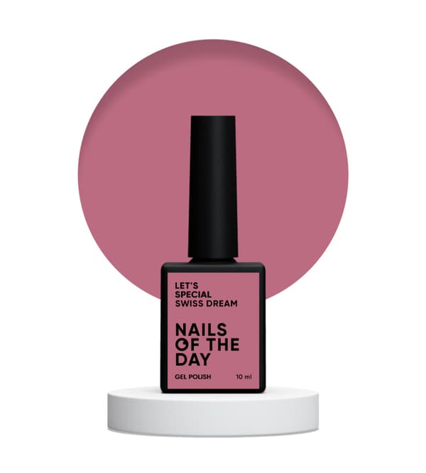 NAILSOFTHEDAY Let's special Swiss Dream - pudderrosa hybrid neglelak, 10 ml