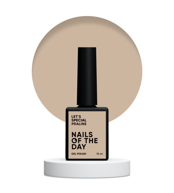 NAILSOFTHEDAY Let's special Praline - vaalea beige hybridilakka, 10 ml