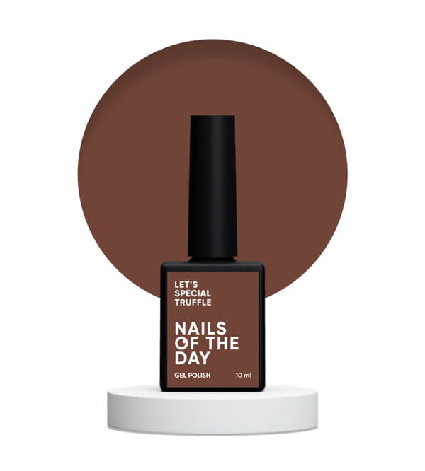 NAILSOFTHEDAY Let's special Truffle - mörk kola hybrid nagellack, 10 ml