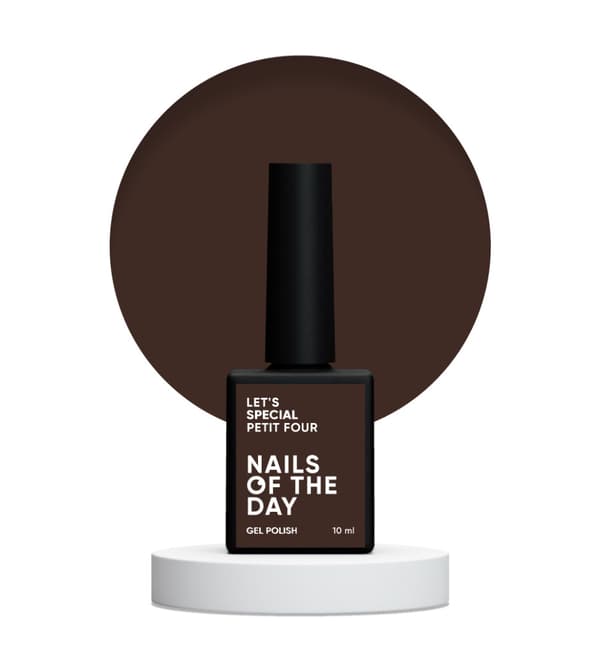 NAILSOFTHEDAY Let's special Petit Four - syvän tummanruskea hybridikynsilakka, 10 ml