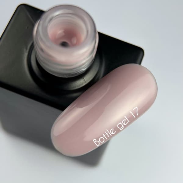 NAILSOFTHEDAY Bottle gel 17 - delikat pink gel til styrkelse og reparation, 10 ml