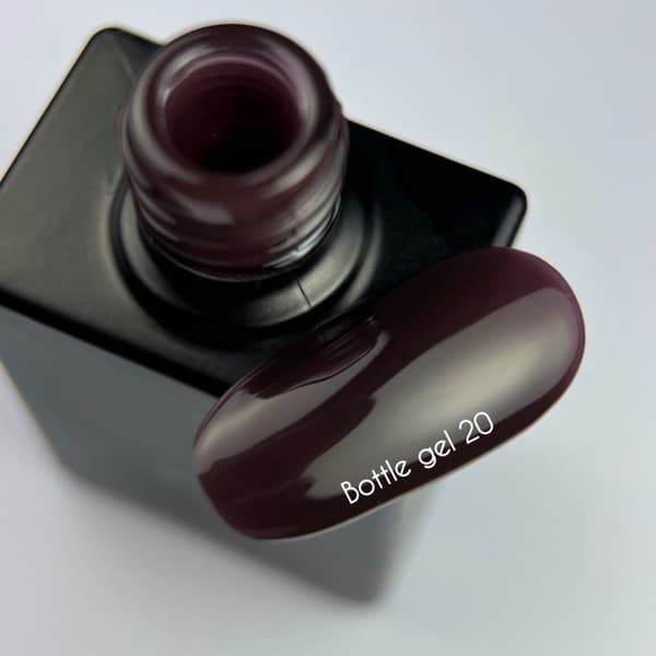 NAILSOFTHEDAY Bottle gel 20 - brun-lilla gel til styrkelse og reparation, 10 ml