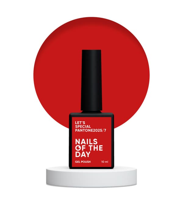 NAILSOFTHEDAY Let's special Pantone 2025/7 - klassinen punainen hybridilakka, 10 ml