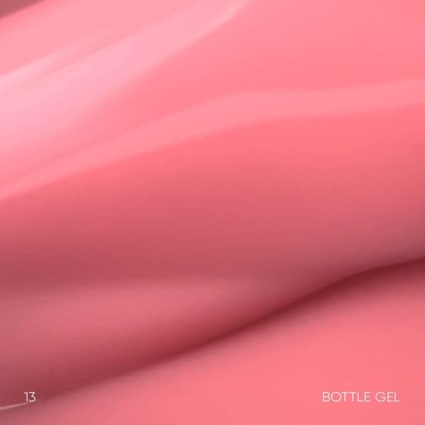 NAILSOFTHEDAY Bottle gel 13 - täckande mörkrosa gel för förstärkning och reparation, 30 ml