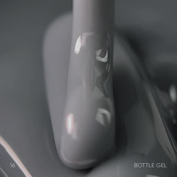 NAILSOFTHEDAY Bottle gel 16 - dækkende grå gel til styrkelse og reparation, 30 ml