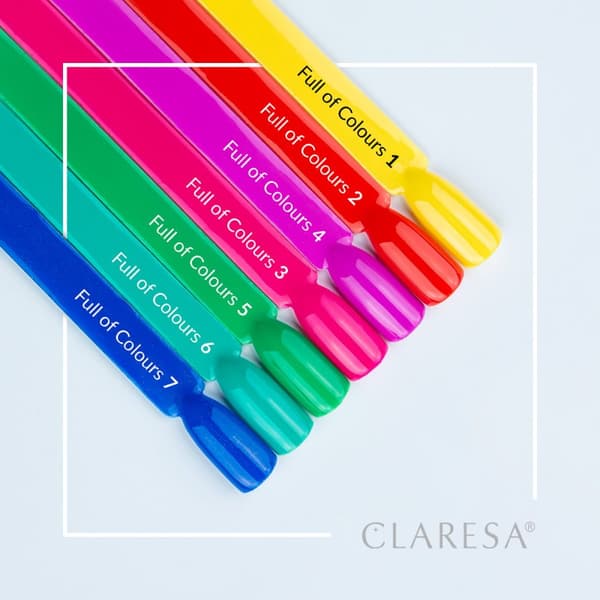 CLARESA Hybrid nagellack Full av färger 7 -5g