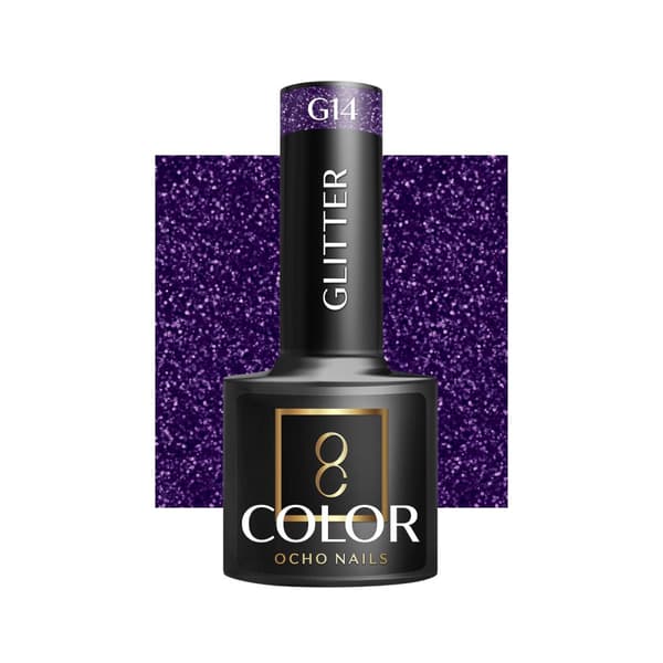 OCHO NAILS Hybridi glitter kynsilakka G14 -5 g