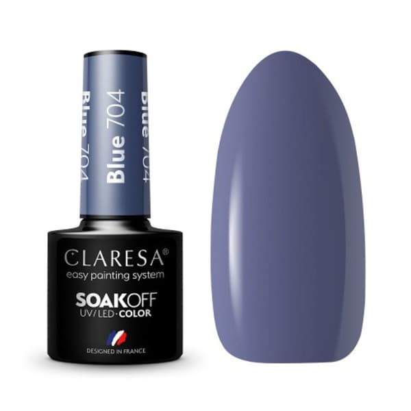 CLARESA Hybrid neglelak BLÅ 704 -5g