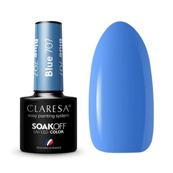 CLARESA Hybrid nagellack BLÅ 707 -5g