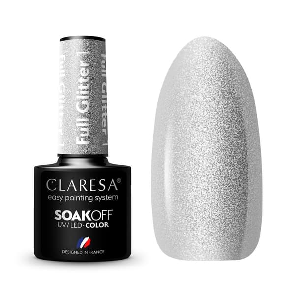 CLARESA Hybrid neglelak FULD GLITTER 1 -5g