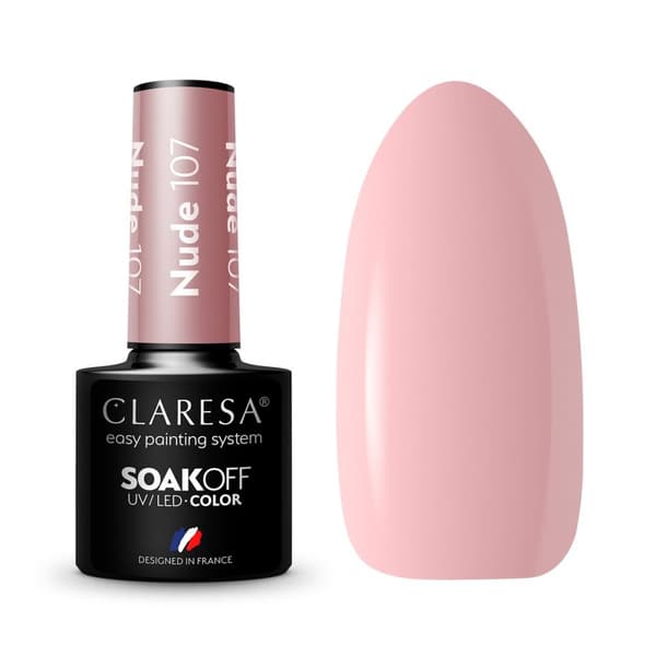 CLARESA Hybrid nagellack NUDE 107 -5g
