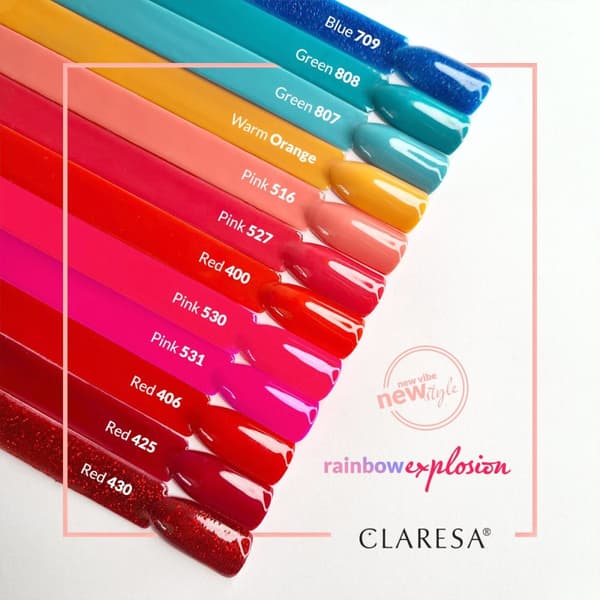 CLARESA Hybrid neglelak RØD 406 5g