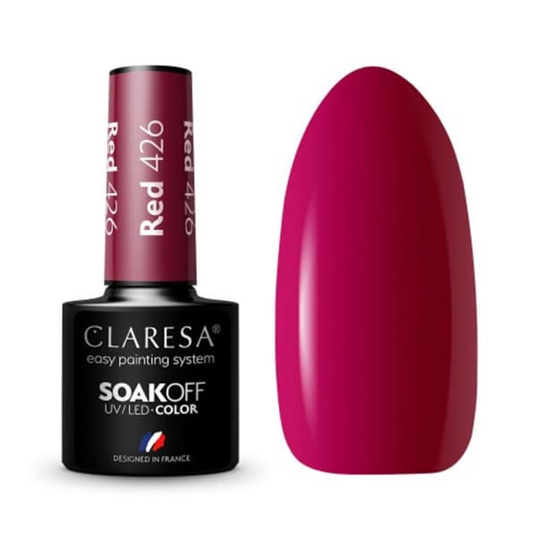 CLARESA Hybrid nagellack RÖTT 426 -5g