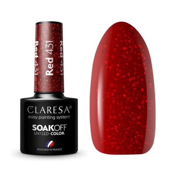 CLARESA Hybrid neglelak RØD 431 -5g