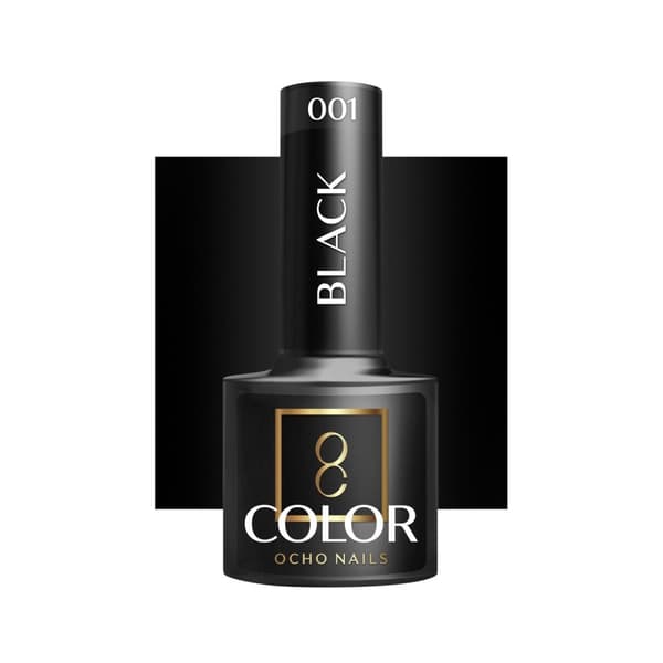 OCHO NAILS Hybrid neglelak sort 002 -5 g