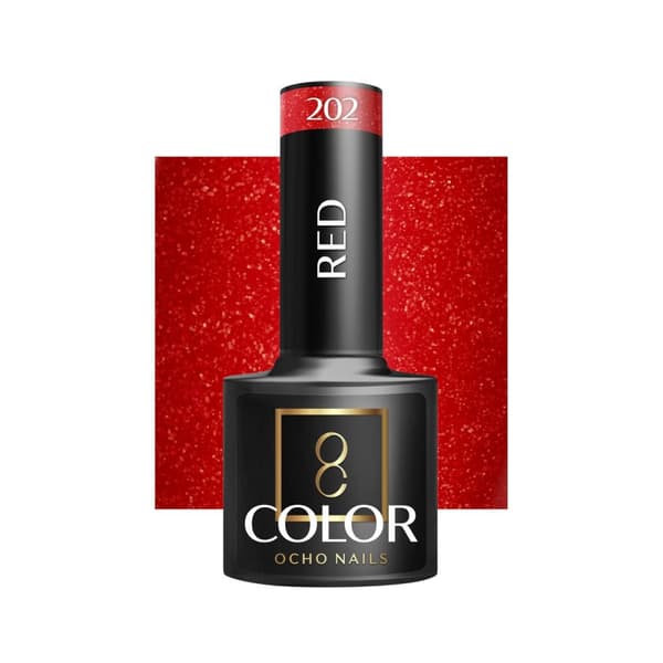 OCHO NAILS Hybridikynsilakka punainen 202 -5 g