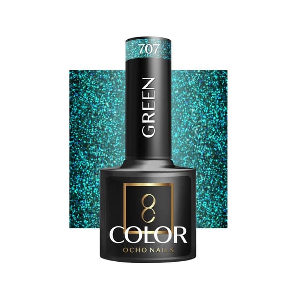 OCHO NAILS Hybrid neglelak grøn 707 -5 g