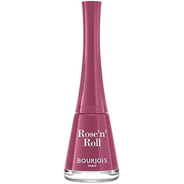 BOURJOIS - 1 sekund Nagellack 48 Rose'N'Roll - Snabbtorkande på 50 sekunder - Panoramic Anti-Overflow Borste -