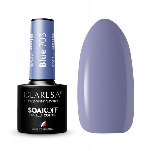 CLARESA Hybrid neglelak BLÅ 703 - 5g