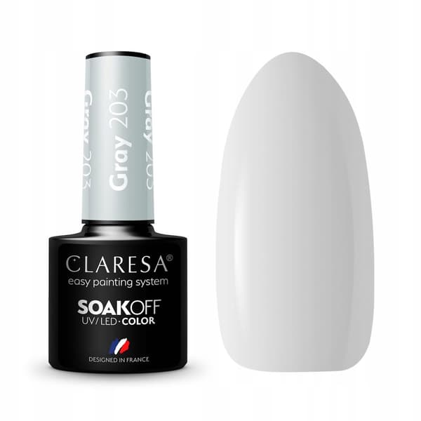 CLARESA Hybrid nagellack GRÅTT 203 - 5g