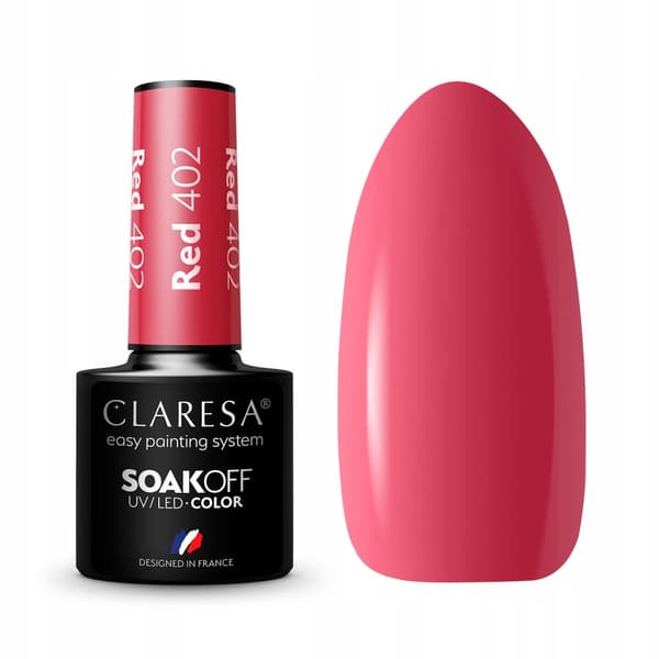 CLARESA Hybrid nagellack RÖD 402 - 5g