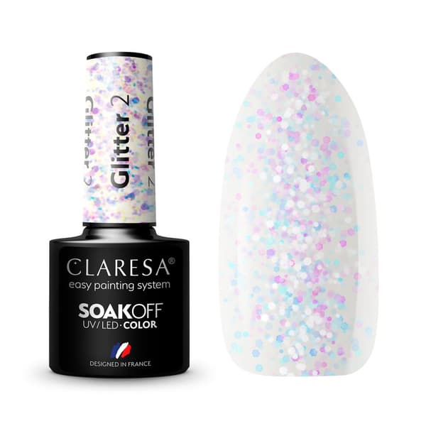 CLARESA Hybrid -kynsilakka GLITTERI 2 - 5 g