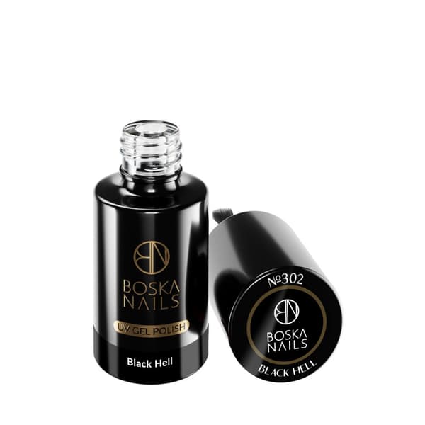 BOSKA NAILS Hybridlack Black Hell 302 - 6ml