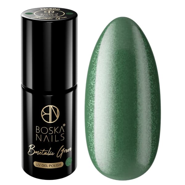 BOSKA NAILS Hybridi-kynsilakka BMetallinen vihreä nro 400 - 6ml