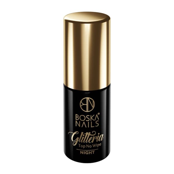 BOSKA NAILS Hybrid Top No Wipe Glitteria NIGHT - 6ml