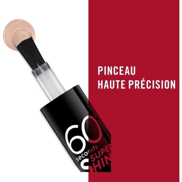RIMMEL 60 Seconds Super Shine Nagellack - Color Block 708 Kiss In The Nude