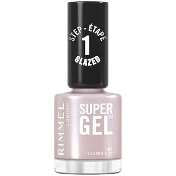 Nagellack - RIMMEL - 107 Glazed Out - Frostad finish - Lätt applicering - Gel-effekt manikyr