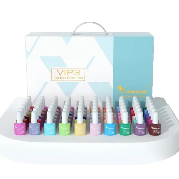 UV Gel Neglelak Kit, 36/60 Farver, 75 ml Flaskestørrelse, Vip3 kit