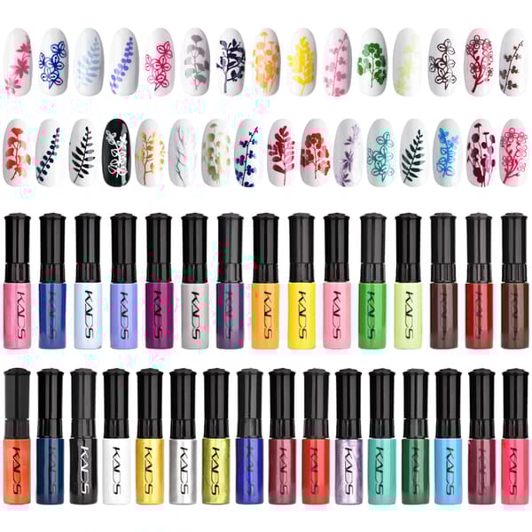 Nail Art Stamping Kit, 31 delar, DIY-design, Manikyr Salong Ritverktyg