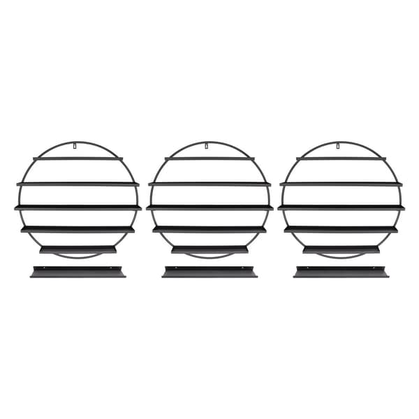 Vægmonteret Neglelak Rack, 5-Lags Design, Plads til 160 Flasker, Robust Jernkonstruktion