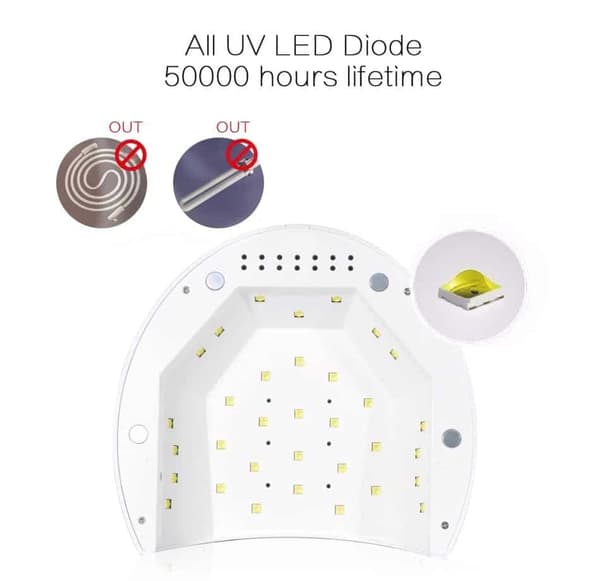 Naglar UV / LED-lampa med / timer & stödplatta
