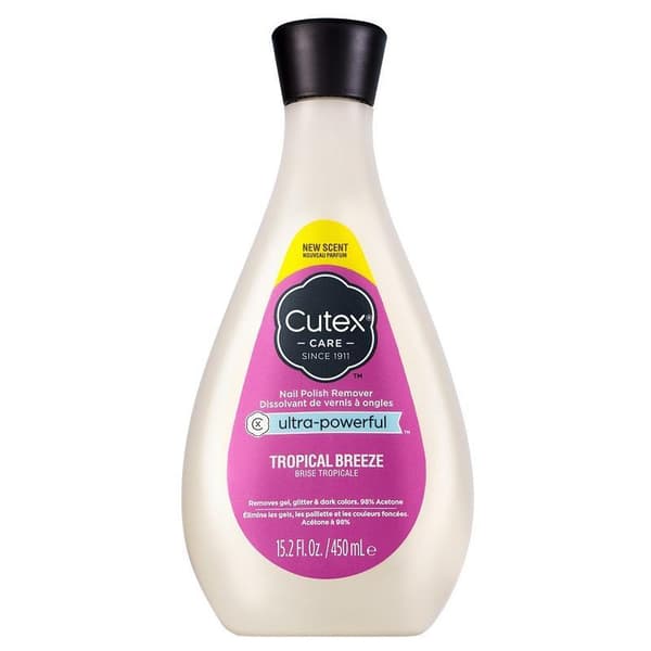 Cutex Ultra Powerful Nail Polish Remover Tropical Breeze 450 Ml CDON cutex-ultra-powerful-nail-polish-remover-tropical-breeze-450-ml-cdon