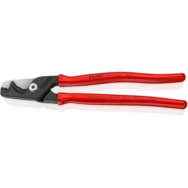 KNIPEX 95 11 225 Stepcut XL Kabelskärare - Mantlad i polerad plast