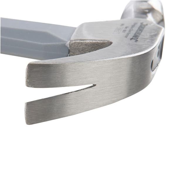 Spikavdragare hammare glasfiberhandtag - SILVERLINE - 450 g - Polerat smidd stålhuvud
