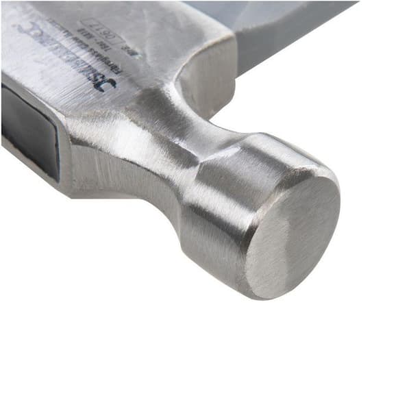 Spikavdragare hammare glasfiberhandtag - SILVERLINE - 450 g - Polerat smidd stålhuvud