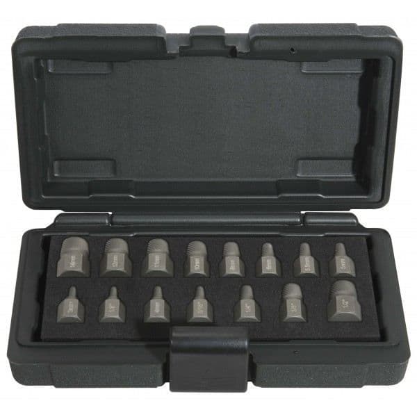 Modulutdragare med spiraler - KS TOOLS - 15 st - Reparationsverktyg - Effektiv extraktionsverktyg - Hållbar