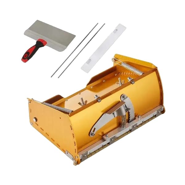 VEVOR Gipsplade Flat Box, 10-tommers bredde, inkluderer ekstra blade,Gul