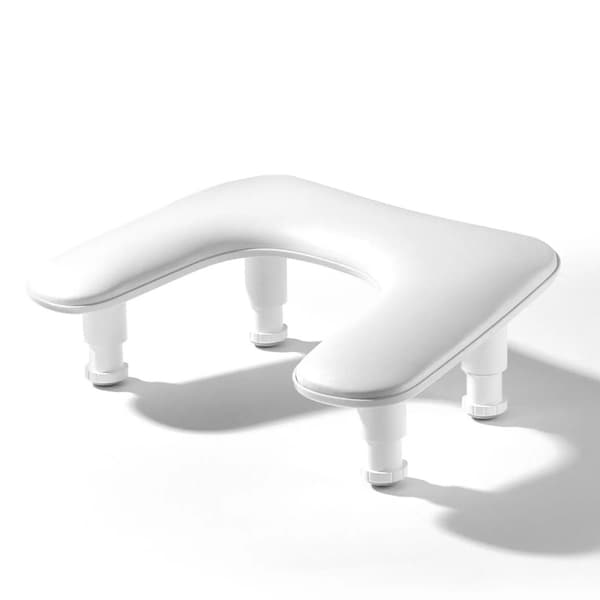 U-muotoinen kynätyyny, ergonominen muotoilu, säädettävä korkeus,VALKOINEN