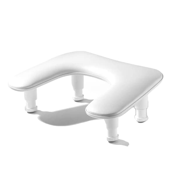 U-muotoinen kynätyyny, ergonominen muotoilu, säädettävä korkeus,VALKOINEN