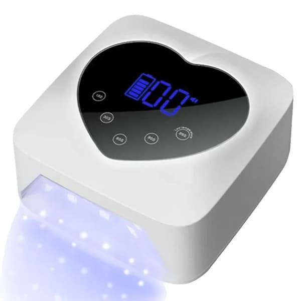 Genopladelig UV LED Neglelamp, 72W Effekt, 5 Tidsindstillinger,X20 Hvid, EU stik