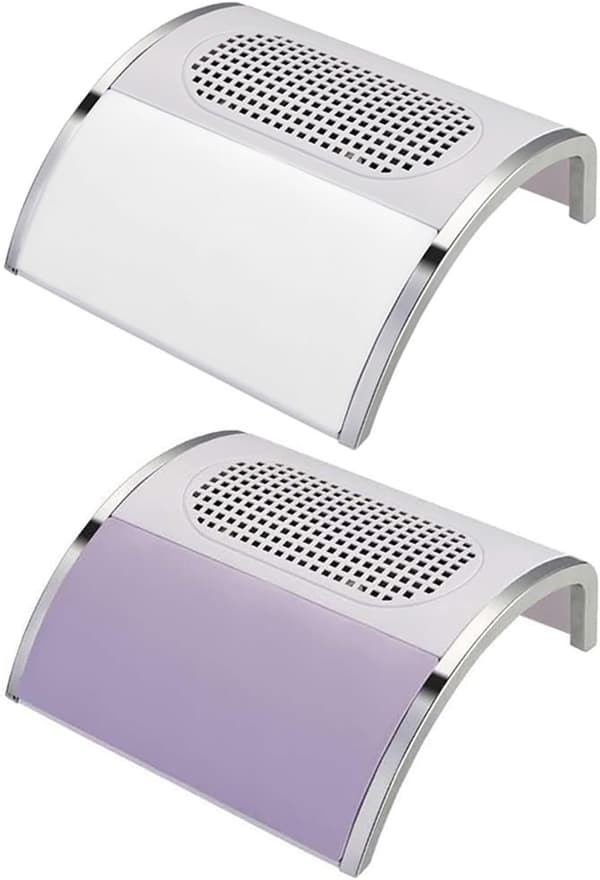 Neglestøvsuger til manicure – effektivt sugesystem og støvopsamler, 25,8x24x10cm