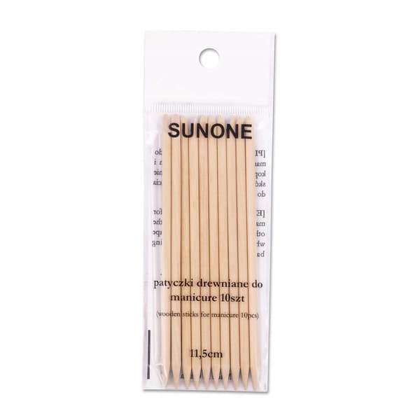 SUNONE Træmanicurepinde 10 stk. - 11,5 cm